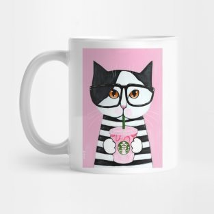 Kitty Loves The Pink Drink Mug